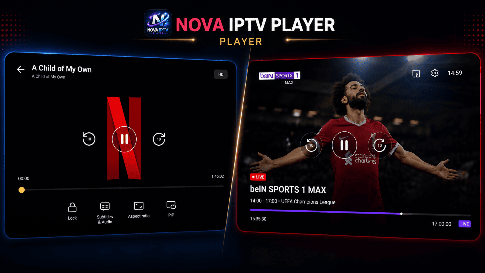 Nova IPTV Player | Flutter App With PHP Admin Panel