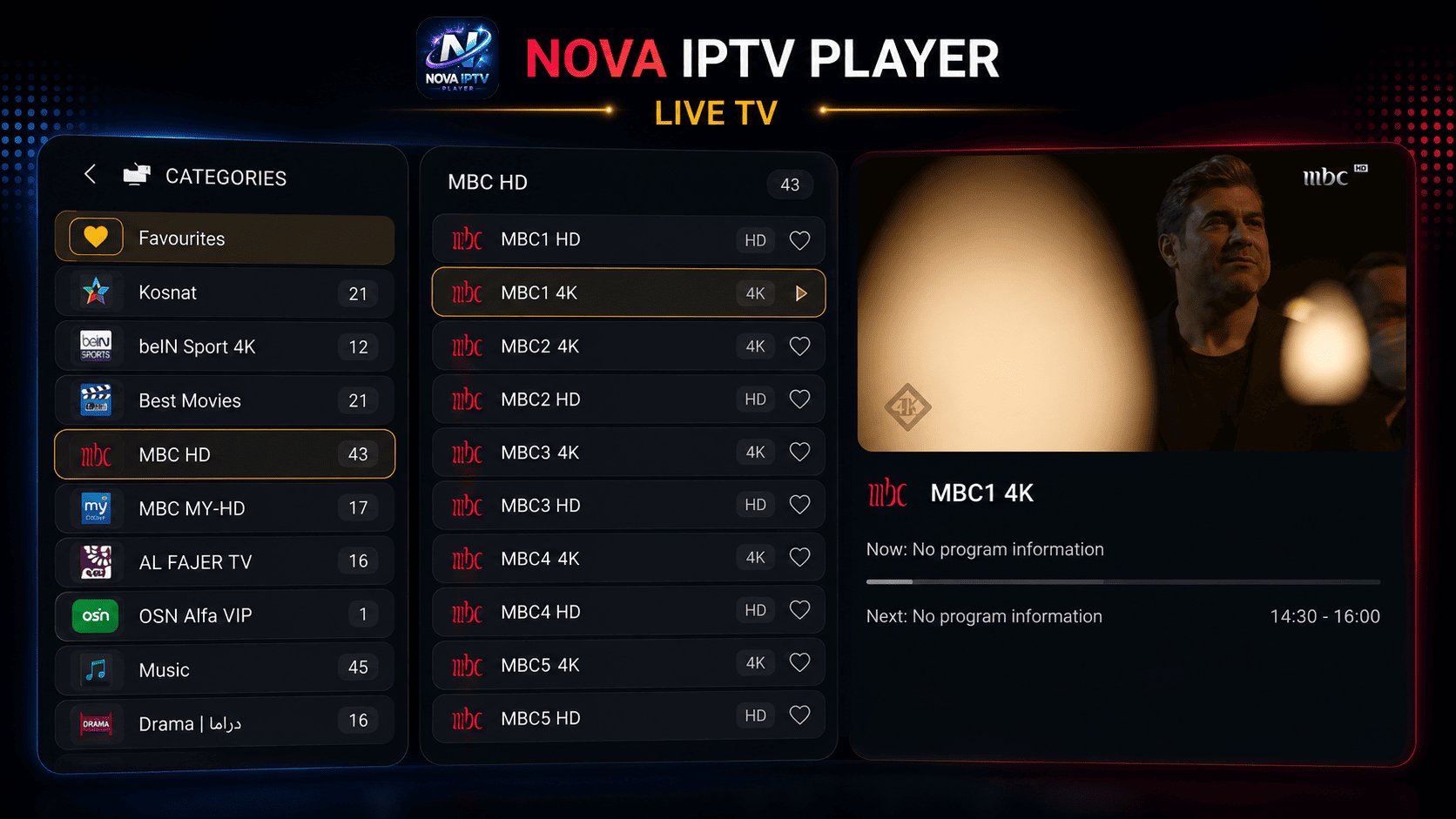 Nova IPTV Player | Flutter App With PHP Admin Panel